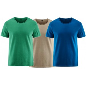 T SHIRT  manche courte col rond en Jejrsey  de chanvre et coton bio 